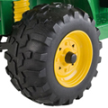 Extreme traction wheels with knobby tread